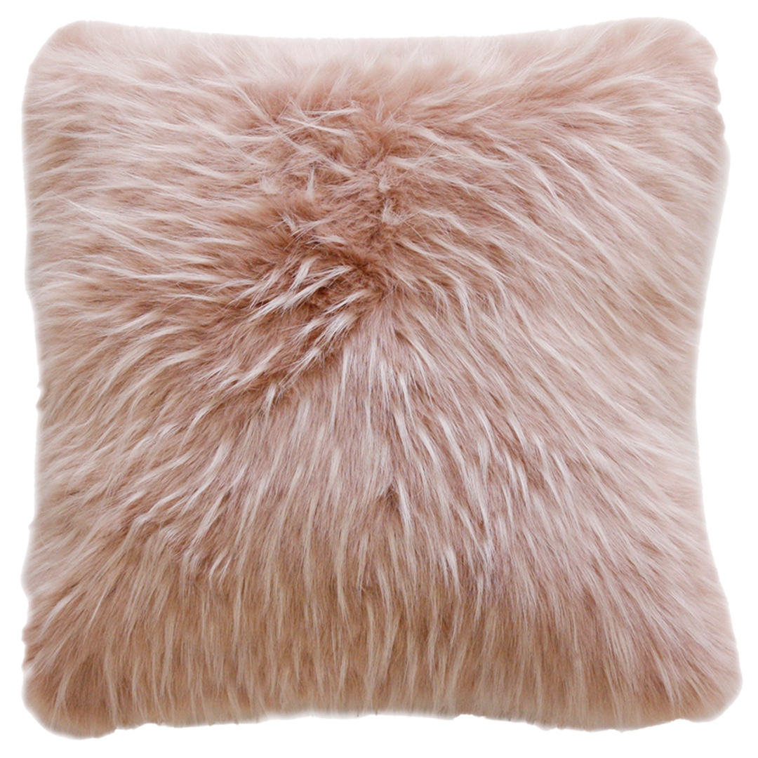 Heirloom Exotic Faux Fur - Cushion / Throw - Peony Plume image 3